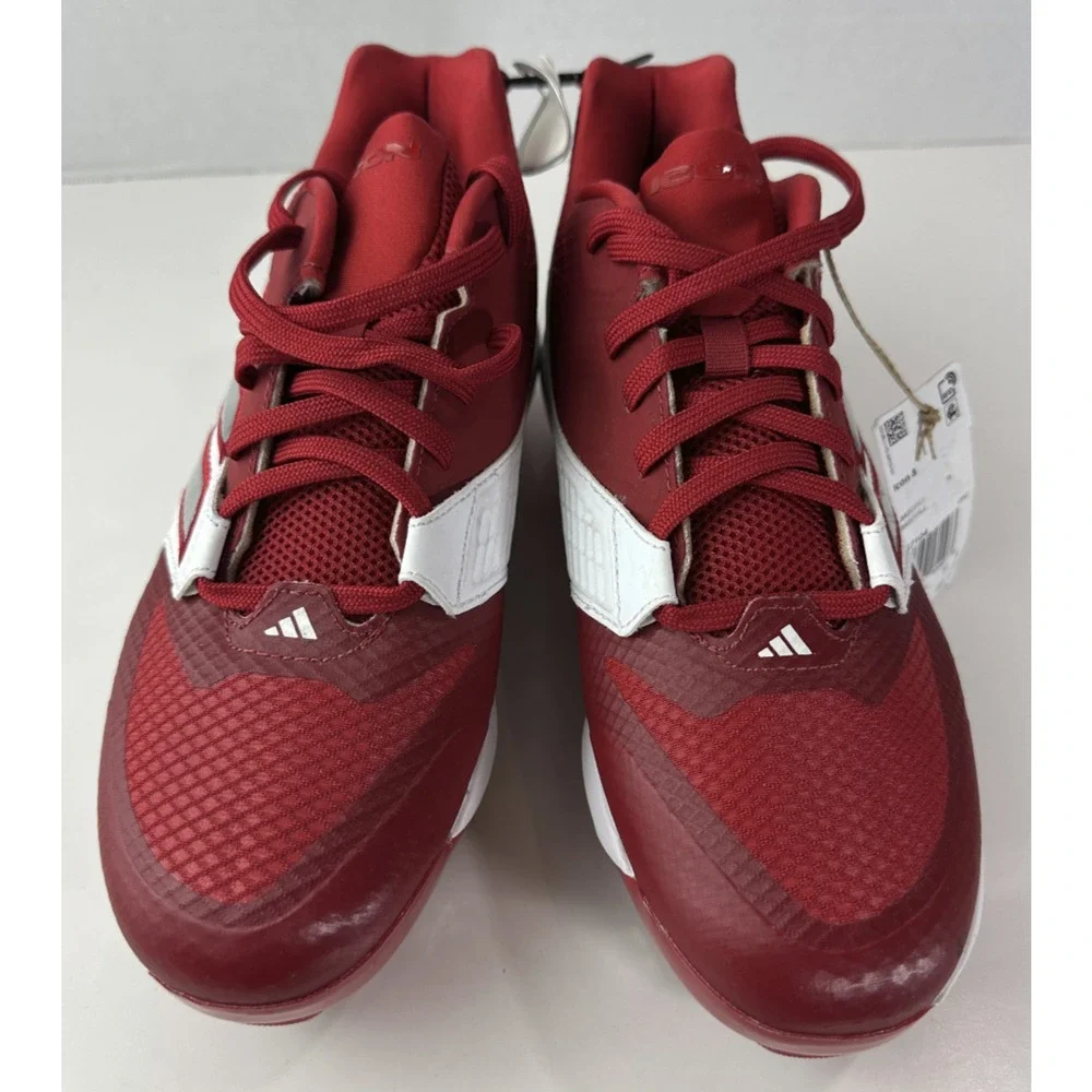 NWT Adidas Men's Size 7 ICON 8 Baseball CLEATS IG7104 Red Shoes New Without Box - Picture 8 of 12